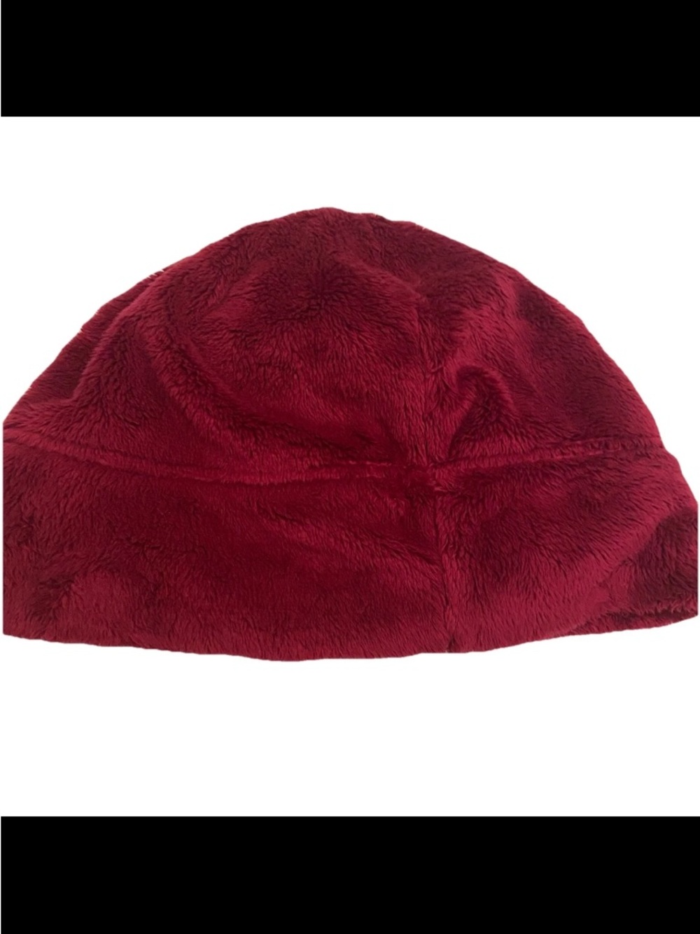 The North Face Women’s Osito Fleece Beanie In Red with Orange Logo. - Picture 2 of 6